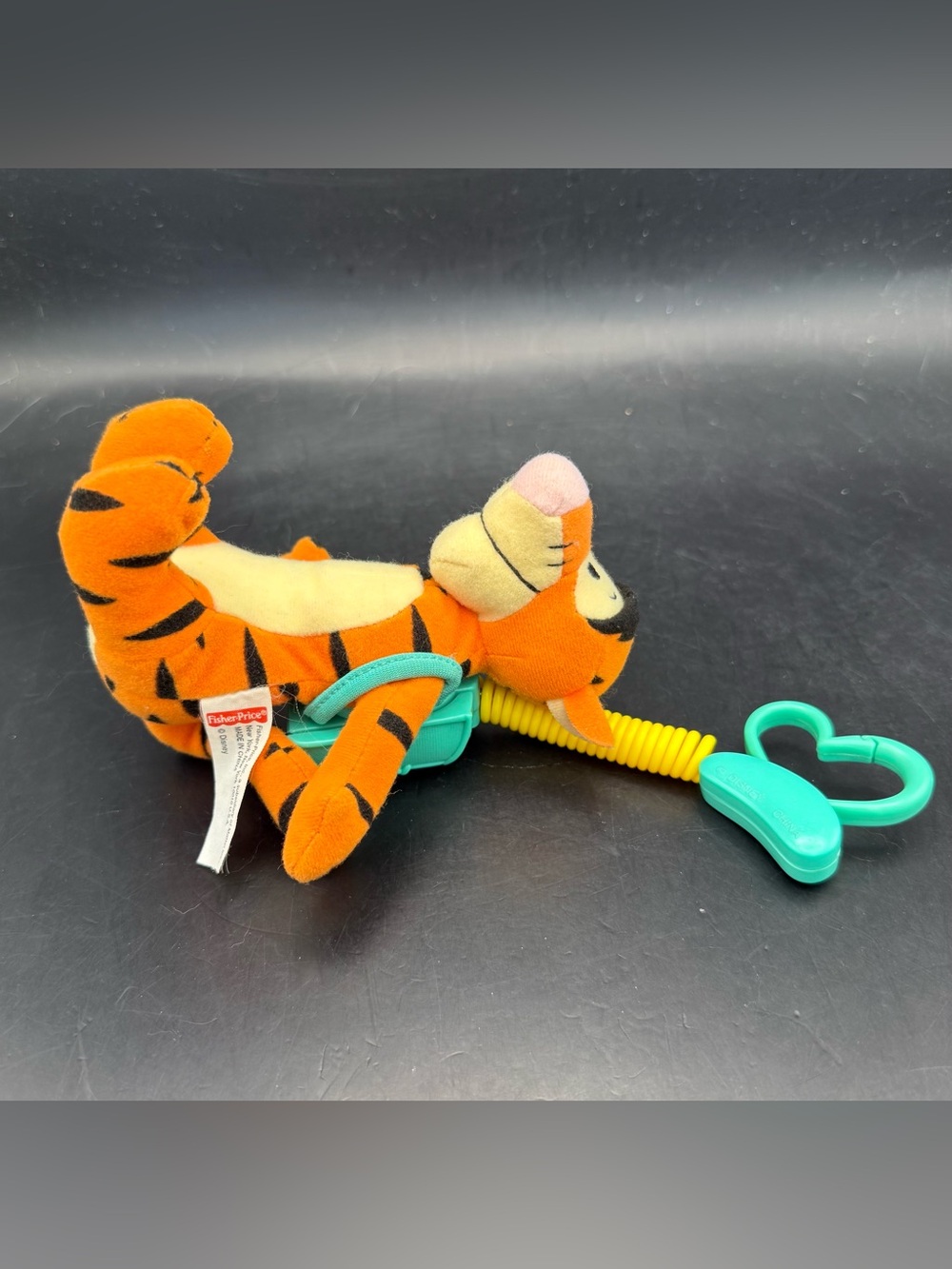 Vintage 2000 Fisher Price Winnie the Pooh Backpack Bouncer - Plush Tigger Clip - Picture 10 of 14